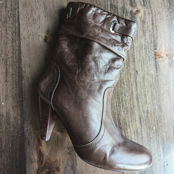 RUDSAK Brown Leather Slouch Ankle Boots - Size 39 - Picture 6 of 12